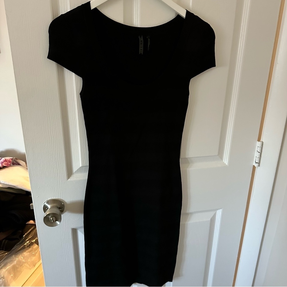 Black Short Sleeve Dress